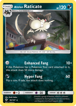 Alolan Raticate — Burning Shadows 082