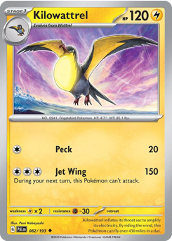 Kilowattrel — Paldea Evolved 082