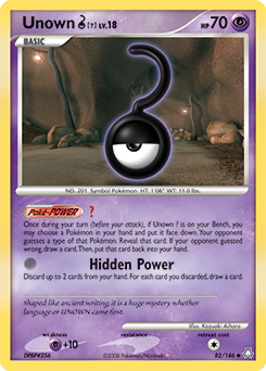 Unown [?] — Legends Awakened 082