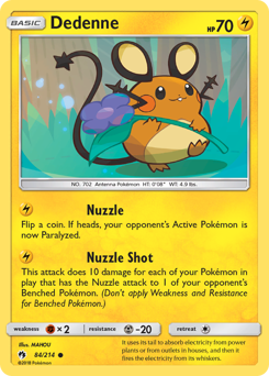 Dedenne — Lost Thunder 084