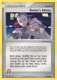 Rocket's Admin. — Team Rocket Returns 086