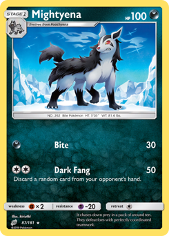 Mightyena — Team Up 087