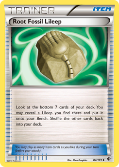 Root Fossil Lileep — Plasma Blast 087
