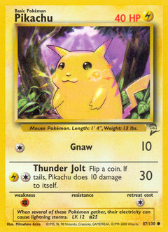 Pikachu — Base Set 2 087