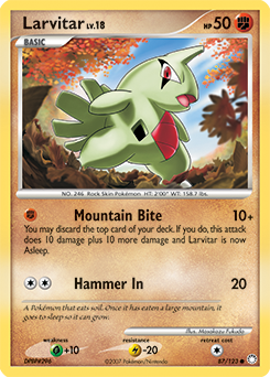 Larvitar — Mysterious Treasures 087