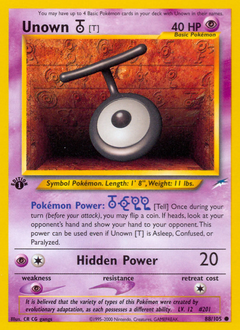 Unown [T] — Neo Destiny 088