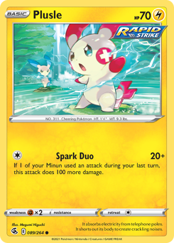 Plusle — SWSH8 089