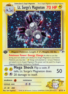 Lt. Surge's Magneton — Gym Heroes 008