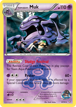 Team Aqua's Muk — Double Crisis 008