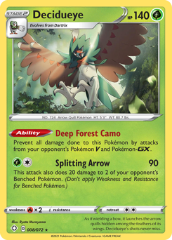 Decidueye — Shining Fates 008
