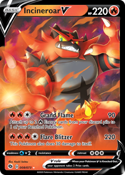 Incineroar V — Champion's Path 008