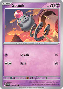 Spoink — Obsidian Flames 090