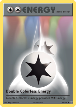 Double Colorless Energy — Evolutions 090