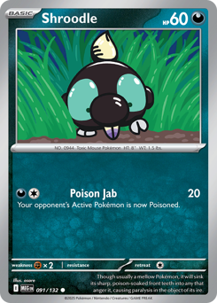 Shroodle — Mega Evolution 091