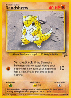 Sandshrew — Base Set 2 091