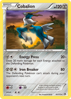 Cobalion — Legendary Treasures 091