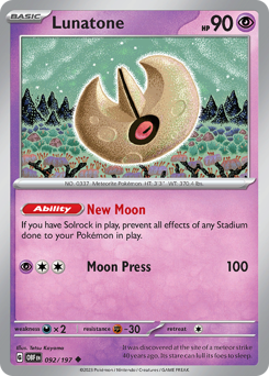 Lunatone — Obsidian Flames 092