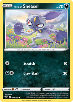 Hisuian Sneasel — Astral Radiance 092