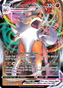 Lycanroc VMAX — Evolving Skies 092