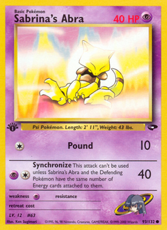 Sabrina's Abra — Gym Challenge 093