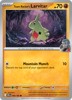 Team Rocket's Larvitar — Destined Rivals 094