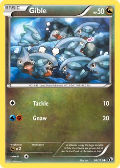 Gible — Legendary Treasures 094