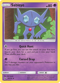Sableye — Lost Thunder 096