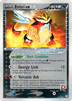 Rocket's Entei ex — Team Rocket Returns 097