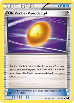 Old Amber Aerodactyl — Dark Explorers 097