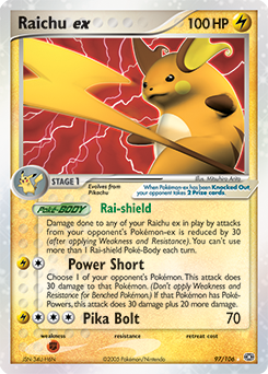 Raichu ex — Emerald 097