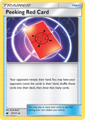 Peeking Red Card — Crimson Invasion 097