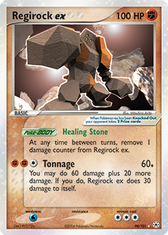 Regirock ex — Hidden Legends 098