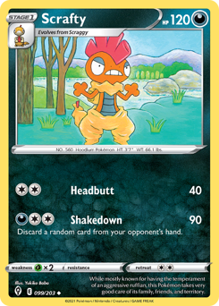 Scrafty — SWSH7 099