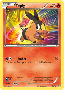 Tepig — BW Black Star Promos BW02