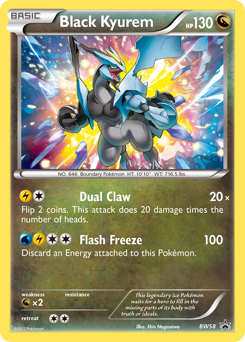 Black Kyurem — BW Black Star Promos BW58