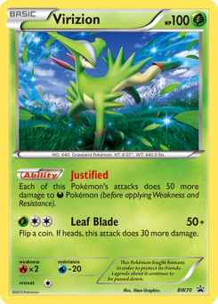 Virizion — BW Black Star Promos BW70