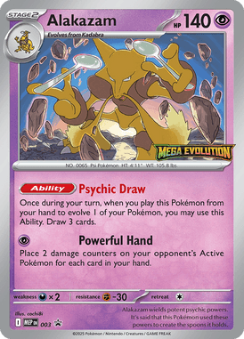 Alakazam — Mega Evolution Promos 003