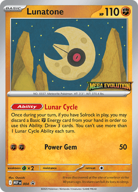 Lunatone — Mega Evolution Promos 004
