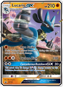 Lucario-GX — SM Black Star Promos SM100