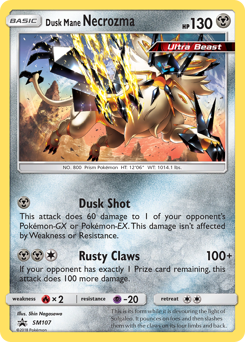 Dusk Mane Necrozma — SM Black Star Promos SM107