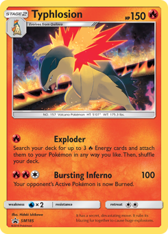 Typhlosion — SM Black Star Promos SM185