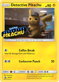 Detective Pikachu — SM Black Star Promos SM190