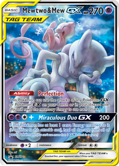 Mewtwo & Mew-GX — SM Black Star Promos SM191