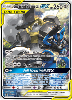 Lucario & Melmetal-GX — SM Black Star Promos SM192