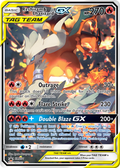 Reshiram & Charizard-GX — SM Black Star Promos SM201