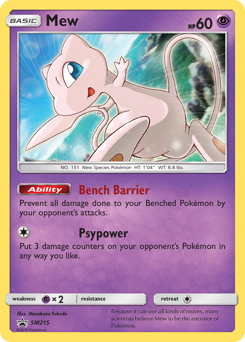 Mew — SM Black Star Promos SM215