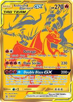 Reshiram & Charizard-GX — SM Black Star Promos SM247