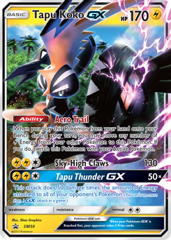Tapu Koko-GX — SM Black Star Promos SM50