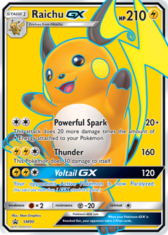 Raichu-GX — SM Black Star Promos SM90