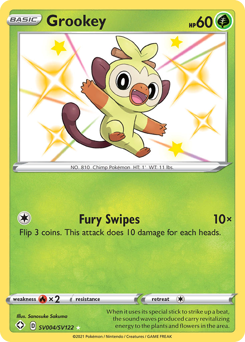 Grookey — Shining Fates Shiny Vault SV004